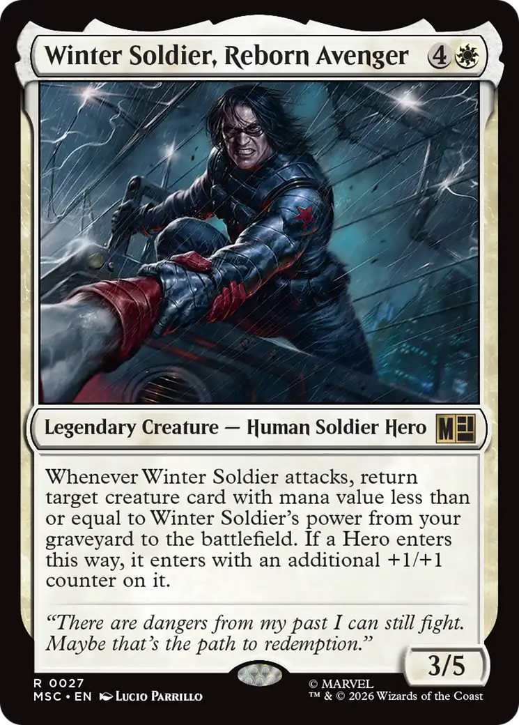Winter Soldier, Reborn Avenger [Marvel Super Heroes Commander] MTG Single Magic: The Gathering | Red Claw Gaming