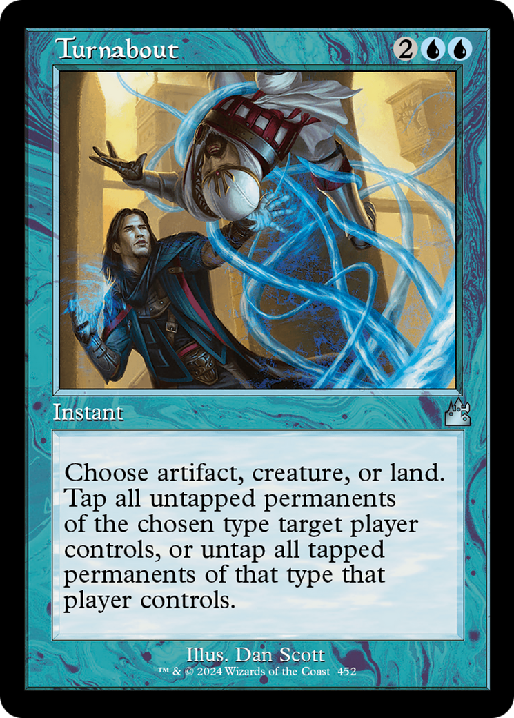Turnabout (Retro Frame) [Ravnica Remastered] MTG Single Magic: The Gathering | Red Claw Gaming