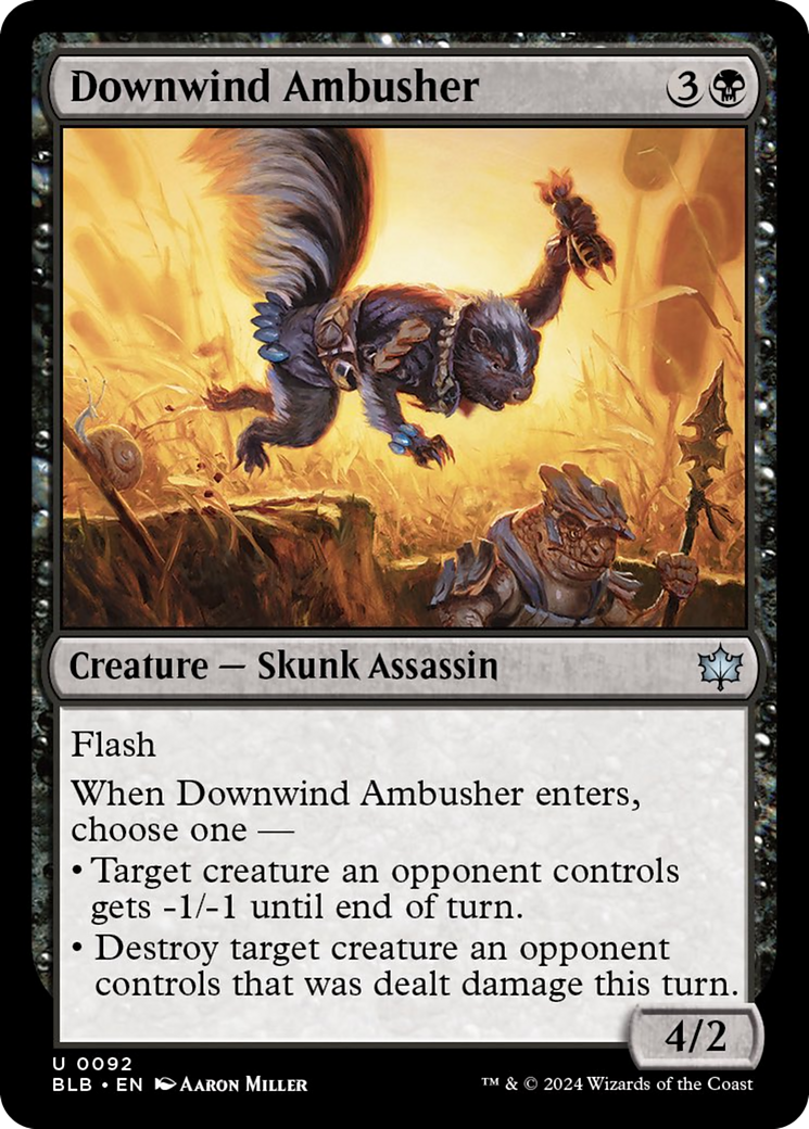 Downwind Ambusher [Bloomburrow] MTG Single Magic: The Gathering | Red Claw Gaming