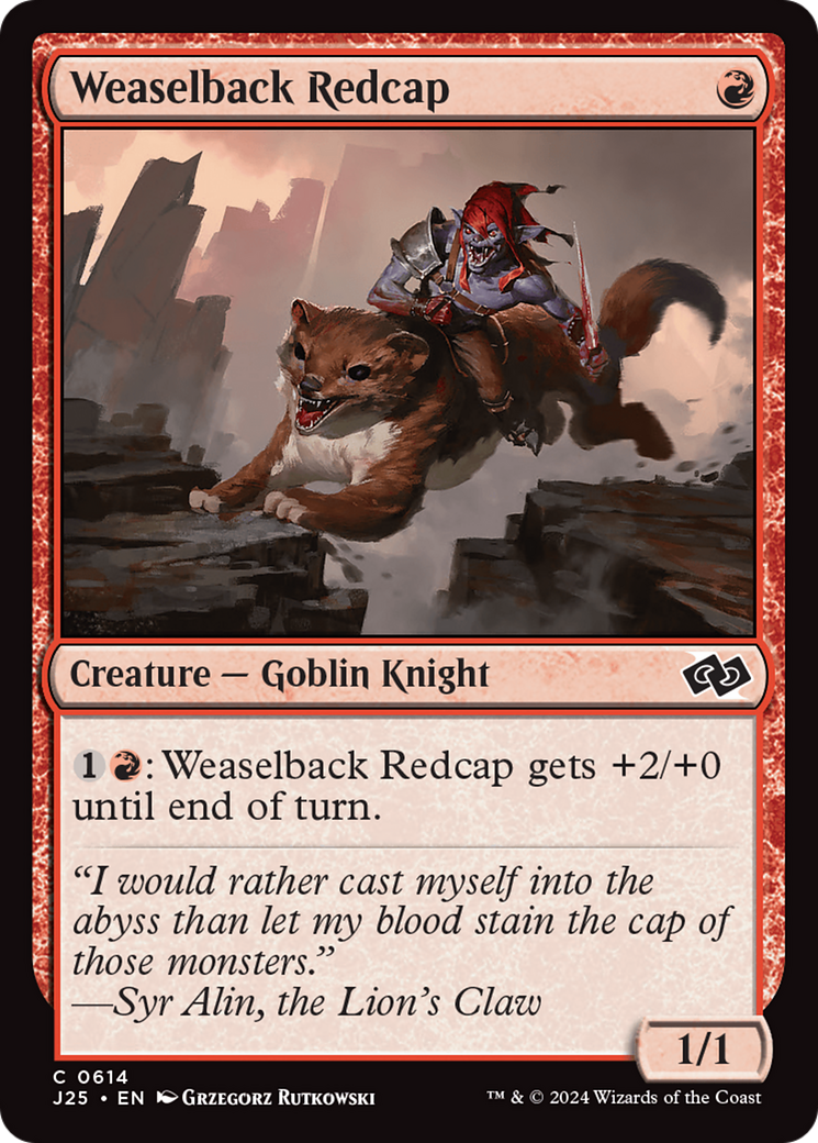 Weaselback Redcap [Foundations Jumpstart] MTG Single Magic: The Gathering | Red Claw Gaming