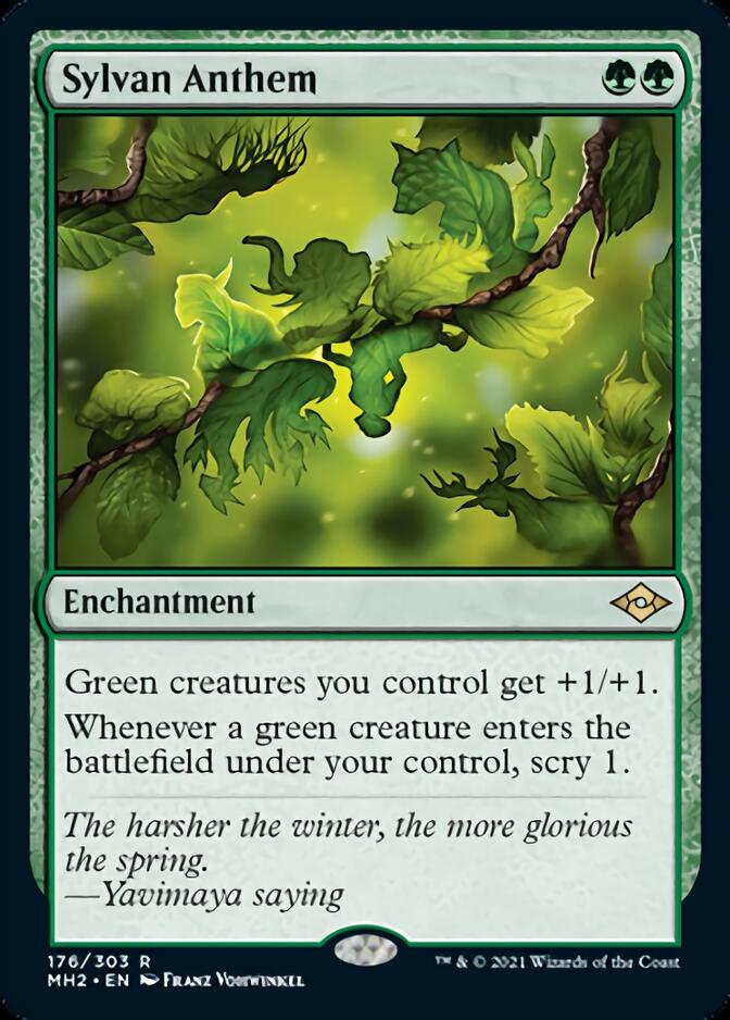 Sylvan Anthem [Modern Horizons 2] MTG Single Magic: The Gathering    | Red Claw Gaming