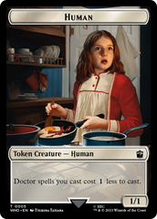 Human (0005) // Food (0026) Double-Sided Token [Doctor Who Tokens] MTG Single Magic: The Gathering | Red Claw Gaming