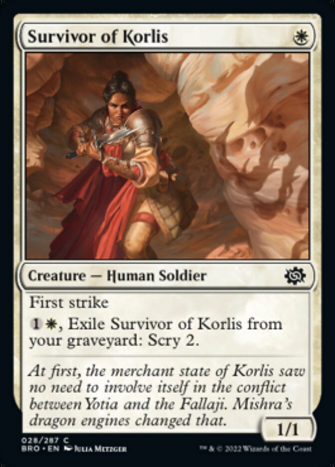 Survivor of Korlis [The Brothers' War] MTG Single Magic: The Gathering | Red Claw Gaming