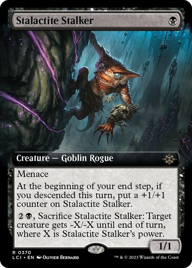 Stalactite Stalker (Extended Art) [The Lost Caverns of Ixalan] MTG Single Magic: The Gathering    | Red Claw Gaming