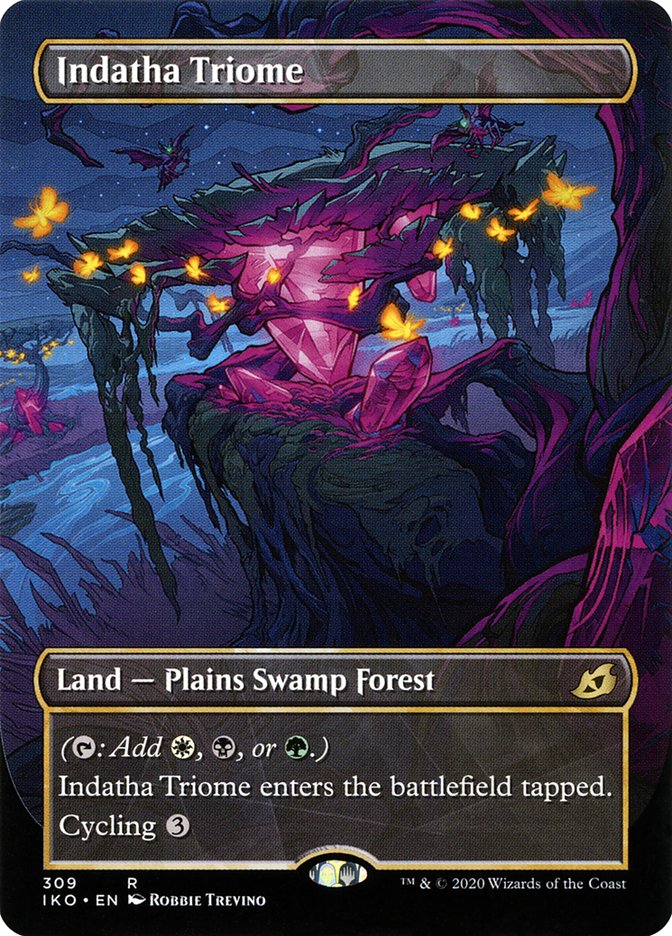 Indatha Triome (Showcase) [Ikoria: Lair of Behemoths] MTG Single Magic: The Gathering | Red Claw Gaming