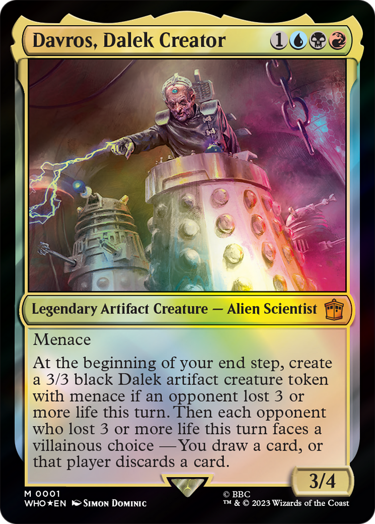 Davros, Dalek Creator [Doctor Who] MTG Single Magic: The Gathering | Red Claw Gaming
