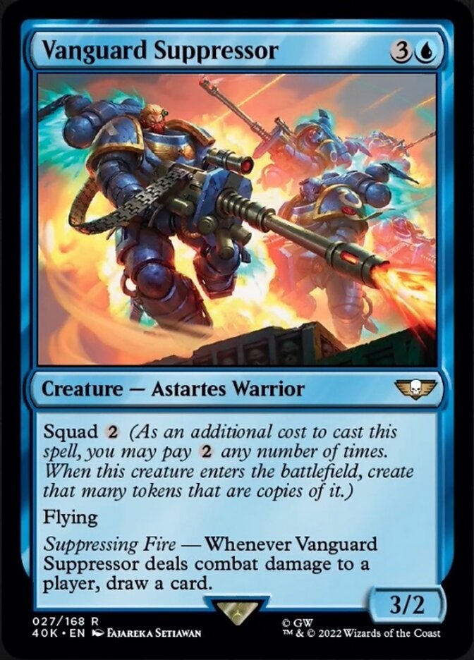 Vanguard Suppressor (Surge Foil) [Warhammer 40,000] MTG Single Magic: The Gathering | Red Claw Gaming