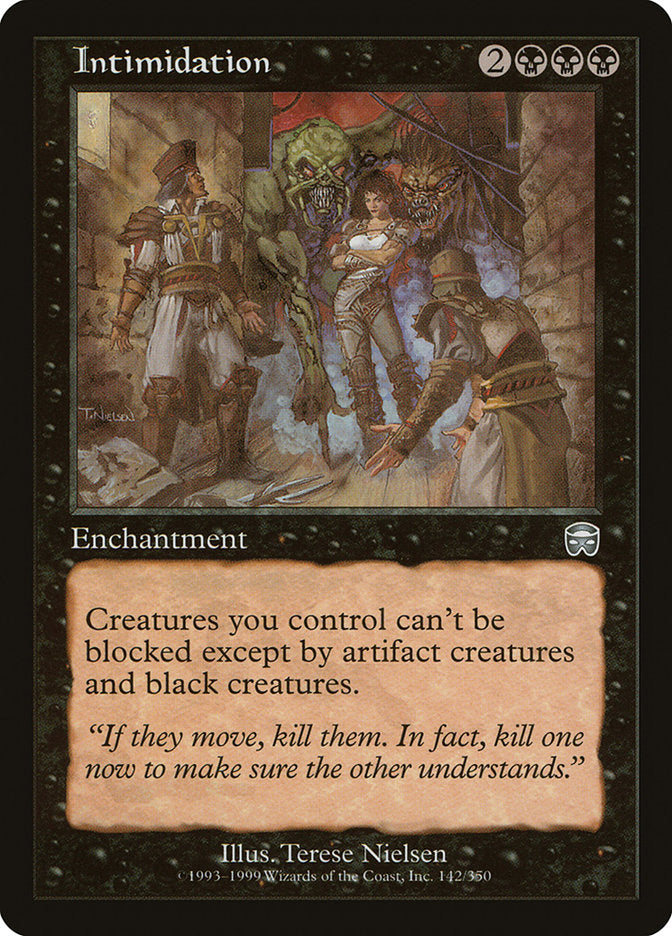Intimidation [Mercadian Masques] MTG Single Magic: The Gathering | Red Claw Gaming