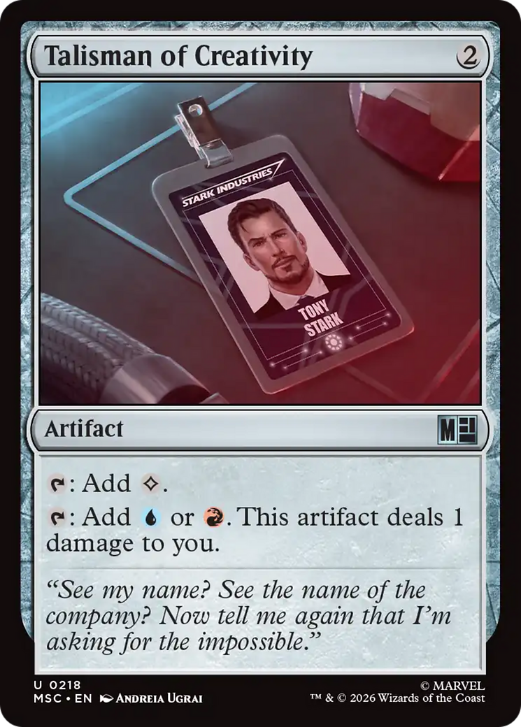 Talisman of Creativity [Marvel Super Heroes Commander] MTG Single Magic: The Gathering | Red Claw Gaming