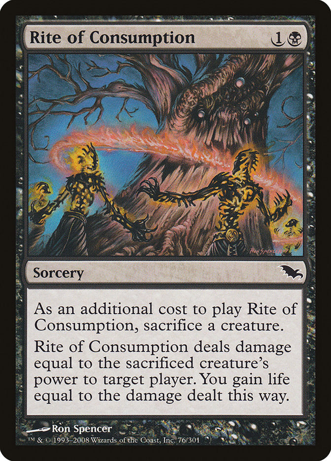 Rite of Consumption [Shadowmoor] MTG Single Magic: The Gathering | Red Claw Gaming