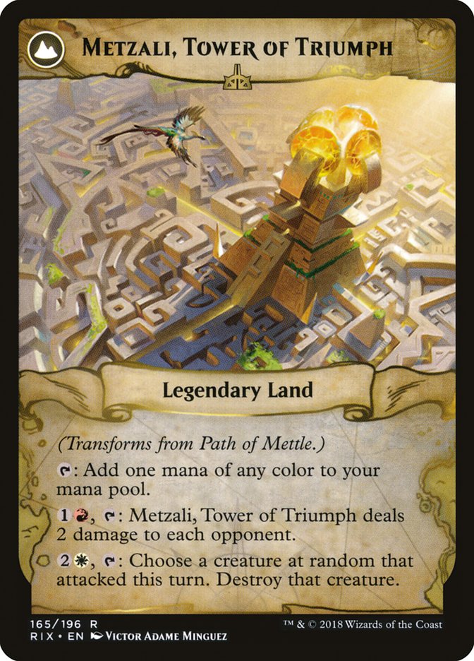 Path of Mettle // Metzali, Tower of Triumph [Rivals of Ixalan] MTG Single Magic: The Gathering | Red Claw Gaming