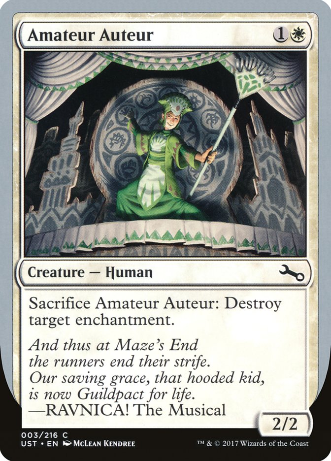 Amateur Auteur (RAVNICA! The Musical) [Unstable] MTG Single Magic: The Gathering | Red Claw Gaming