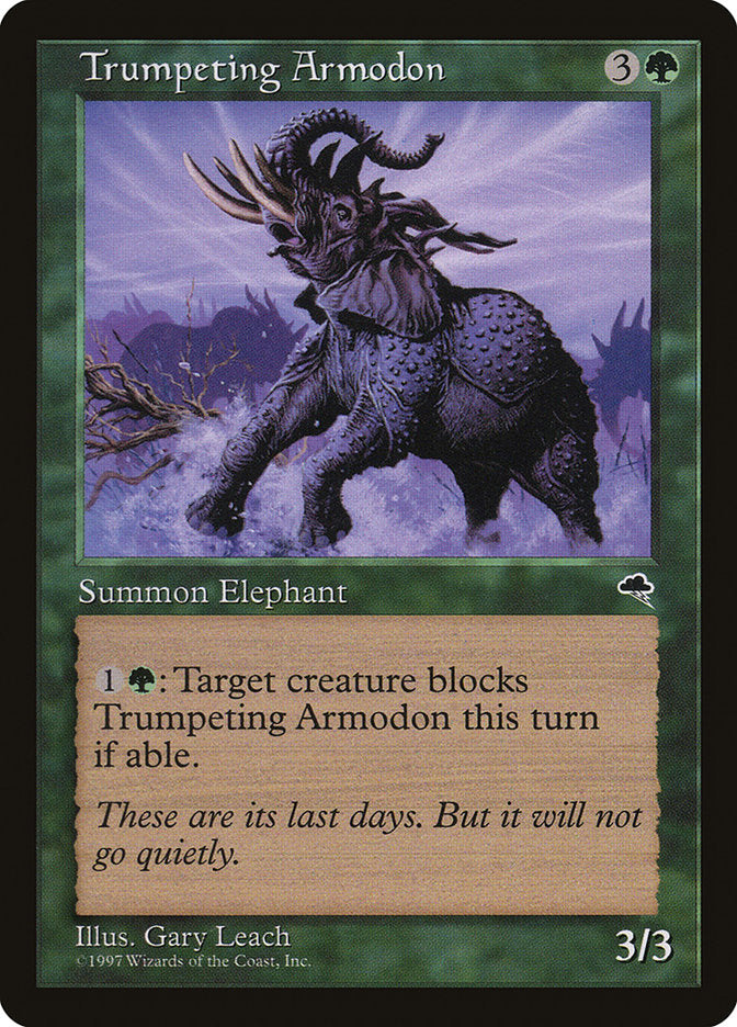Trumpeting Armodon [Tempest] MTG Single Magic: The Gathering | Red Claw Gaming