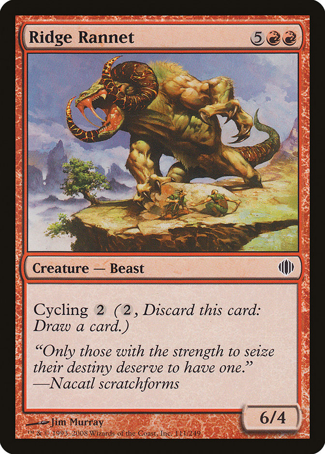 Ridge Rannet [Shards of Alara] MTG Single Magic: The Gathering | Red Claw Gaming
