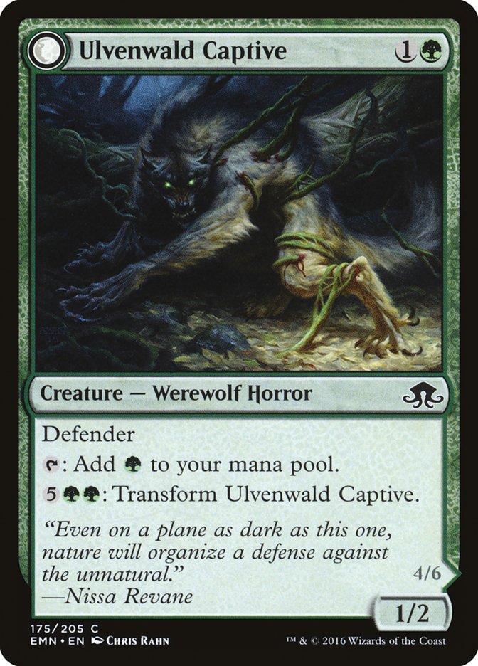 Ulvenwald Captive // Ulvenwald Abomination [Eldritch Moon] MTG Single Magic: The Gathering | Red Claw Gaming