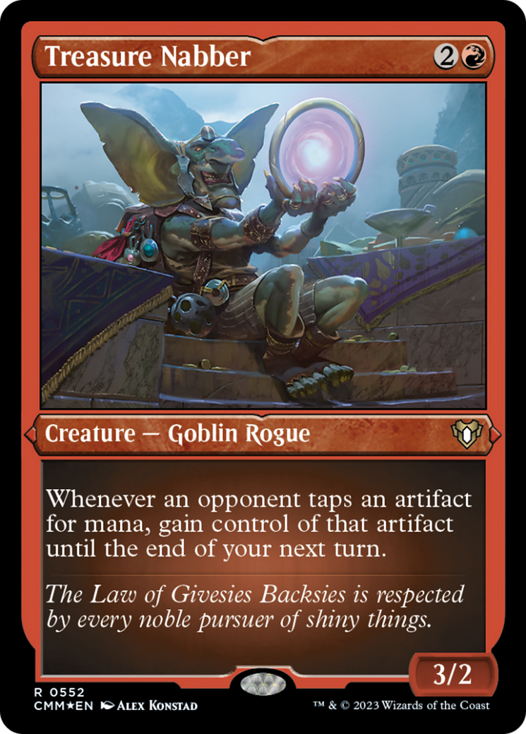 Treasure Nabber (Foil Etched) [Commander Masters] MTG Single Magic: The Gathering | Red Claw Gaming