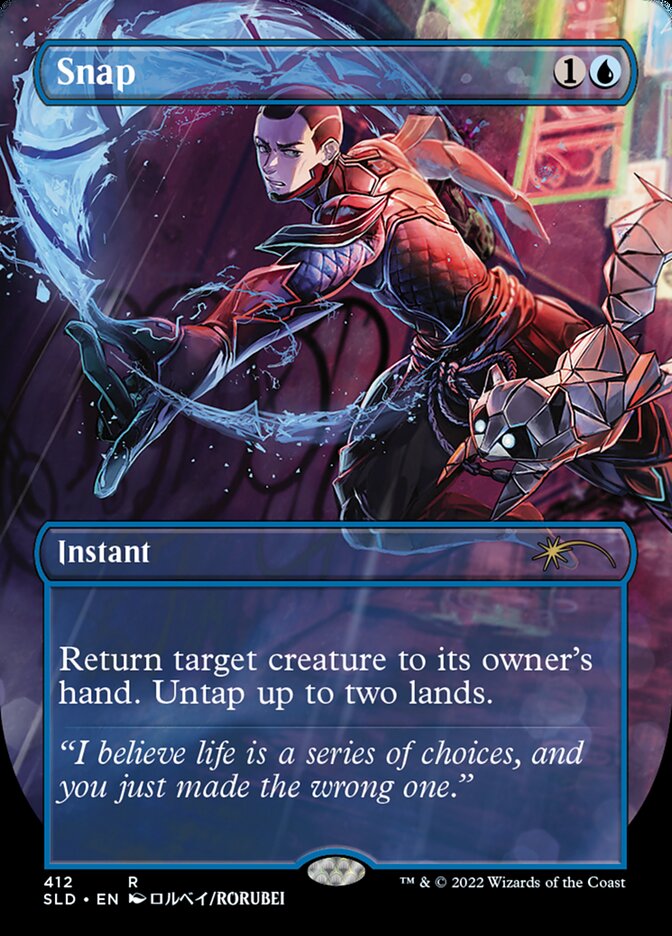 Snap (Borderless) [Secret Lair Drop Series] MTG Single Magic: The Gathering | Red Claw Gaming