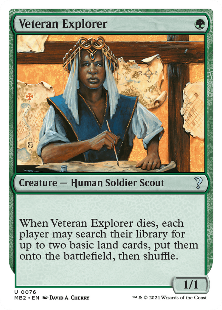 Veteran Explorer (White Border) [Mystery Booster 2] MTG Single Magic: The Gathering | Red Claw Gaming