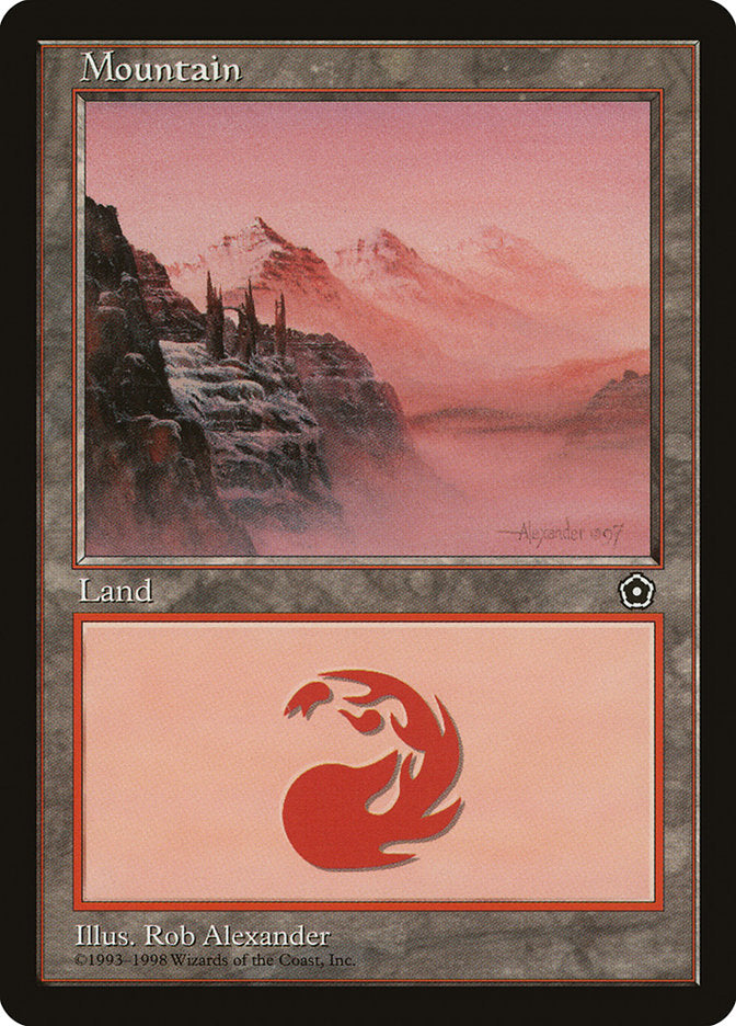 Mountain (Signature on Right) [Portal Second Age] MTG Single Magic: The Gathering | Red Claw Gaming