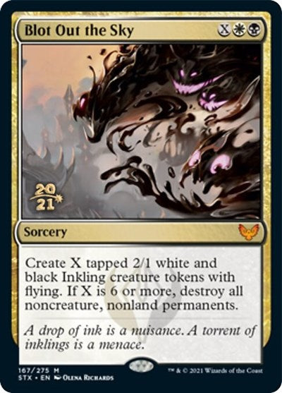 Blot Out the Sky [Strixhaven: School of Mages Prerelease Promos] MTG Single Magic: The Gathering | Red Claw Gaming