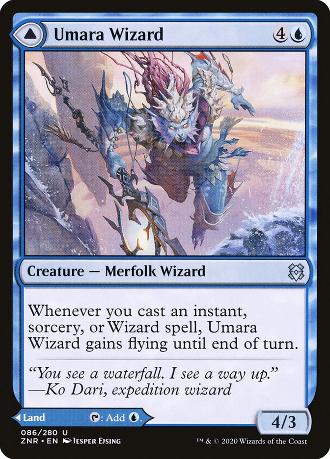 Umara Wizard // Umara Skyfalls [Zendikar Rising] MTG Single Magic: The Gathering | Red Claw Gaming