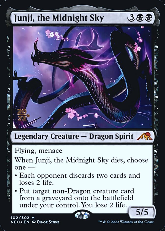 Junji, the Midnight Sky [Kamigawa: Neon Dynasty Prerelease Promos] MTG Single Magic: The Gathering | Red Claw Gaming