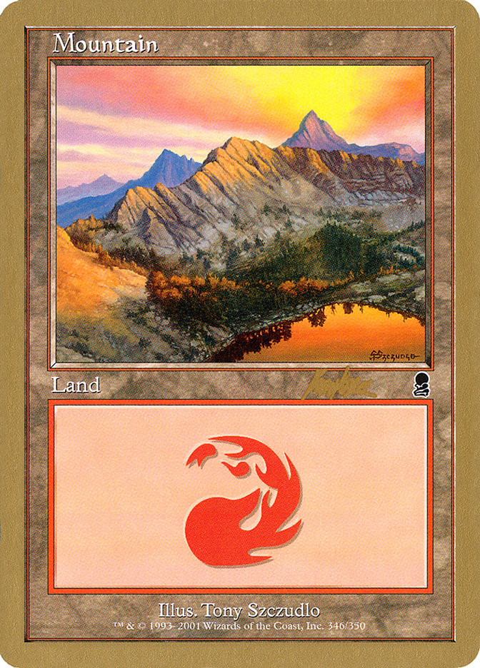 Mountain (bk346) (Brian Kibler) [World Championship Decks 2002] MTG Single Magic: The Gathering | Red Claw Gaming