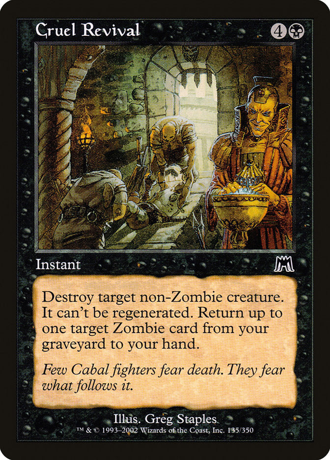 Cruel Revival [Onslaught] MTG Single Magic: The Gathering | Red Claw Gaming