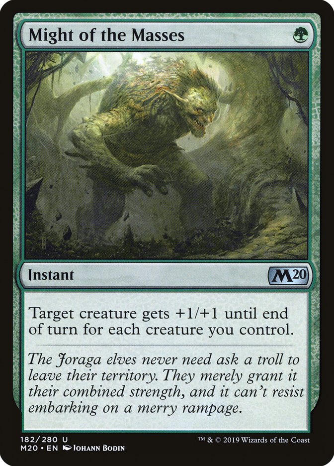Might of the Masses [Core Set 2020] MTG Single Magic: The Gathering | Red Claw Gaming