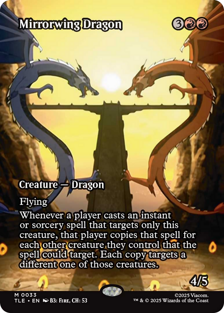 Mirrorwing Dragon (Borderless) [Avatar: The Last Airbender: Eternal-Legal] MTG Single Magic: The Gathering | Red Claw Gaming