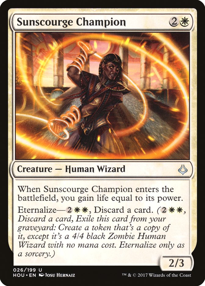 Sunscourge Champion [Hour of Devastation] MTG Single Magic: The Gathering | Red Claw Gaming