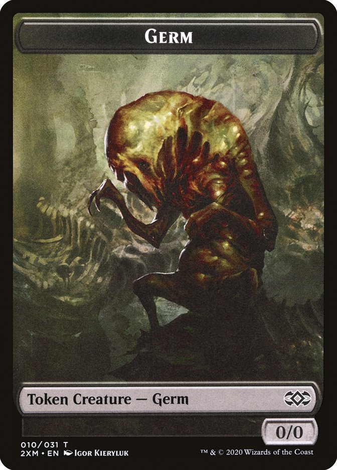 Cat // Germ Double-Sided Token [Double Masters Tokens] MTG Single Magic: The Gathering | Red Claw Gaming