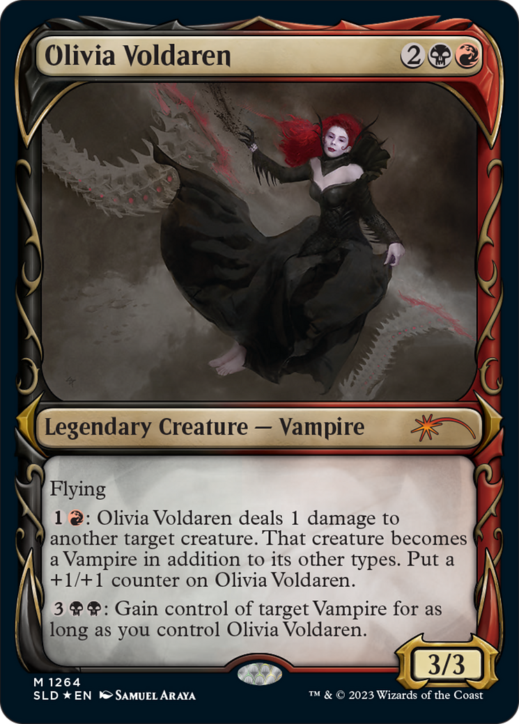 Olivia Voldaren (Halo Foil) [Secret Lair Drop Series] MTG Single Magic: The Gathering | Red Claw Gaming