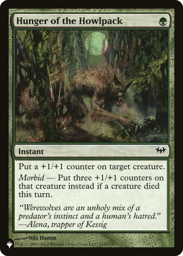 Hunger of the Howlpack [The List] MTG Single Magic: The Gathering | Red Claw Gaming