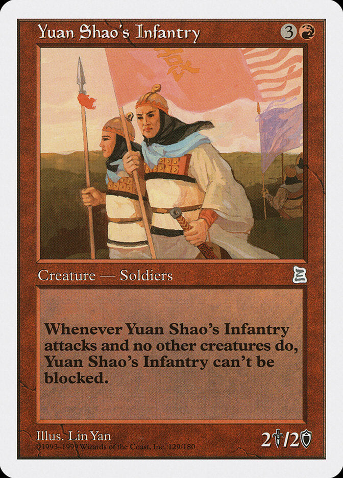 Yuan Shao's Infantry [Portal Three Kingdoms] MTG Single Magic: The Gathering | Red Claw Gaming