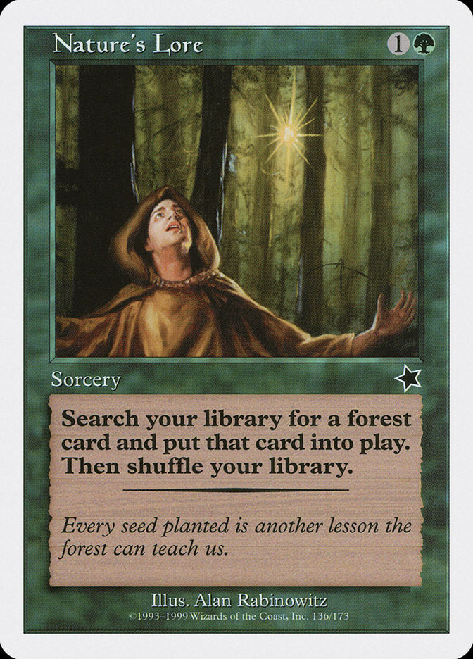 Nature's Lore [Starter 1999] MTG Single Magic: The Gathering | Red Claw Gaming