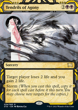 Tendrils of Agony (Foil Etched) [Strixhaven: Mystical Archive] MTG Single Magic: The Gathering | Red Claw Gaming