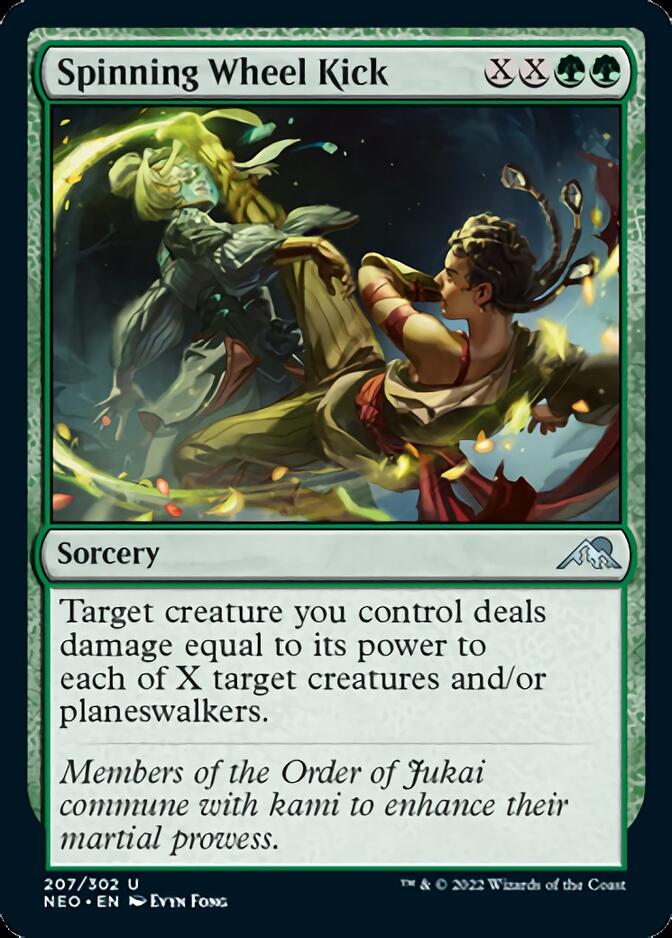 Spinning Wheel Kick [Kamigawa: Neon Dynasty] MTG Single Magic: The Gathering    | Red Claw Gaming