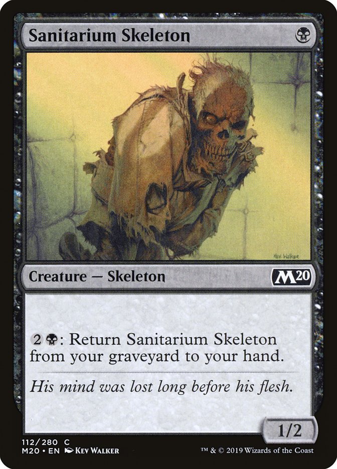 Sanitarium Skeleton [Core Set 2020] MTG Single Magic: The Gathering | Red Claw Gaming