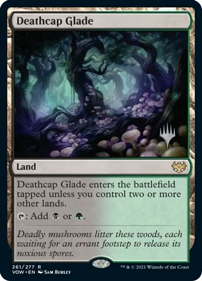 Deathcap Glade (Promo Pack) [Innistrad: Crimson Vow Promos] MTG Single Magic: The Gathering | Red Claw Gaming