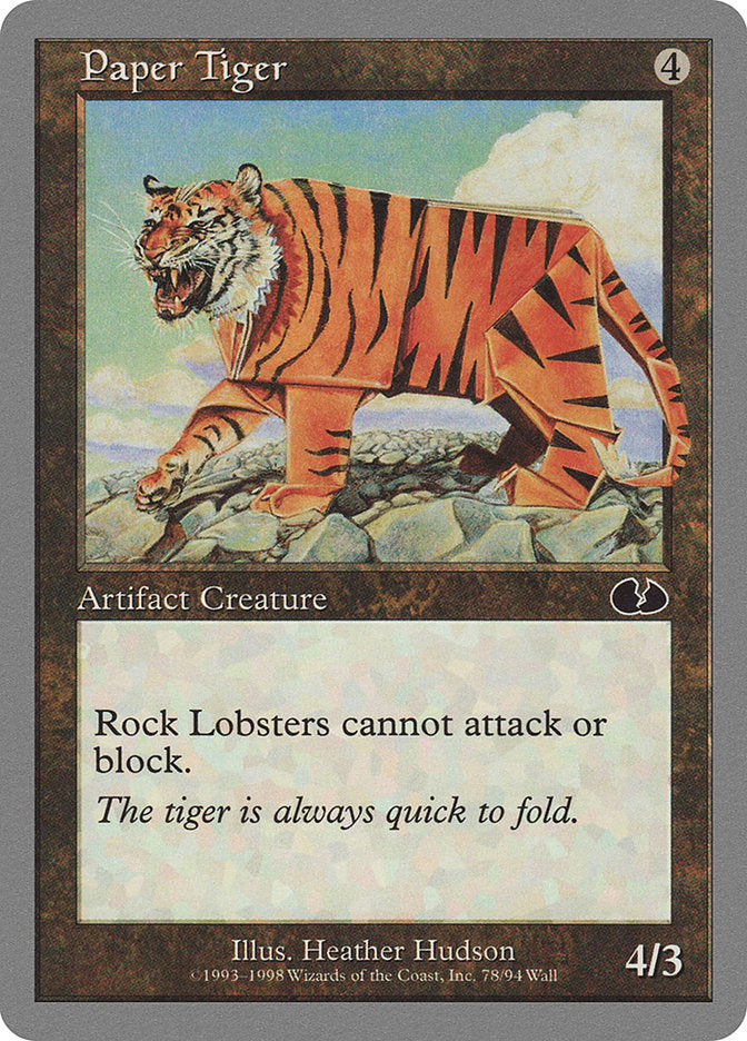 Paper Tiger [Unglued] MTG Single Magic: The Gathering | Red Claw Gaming