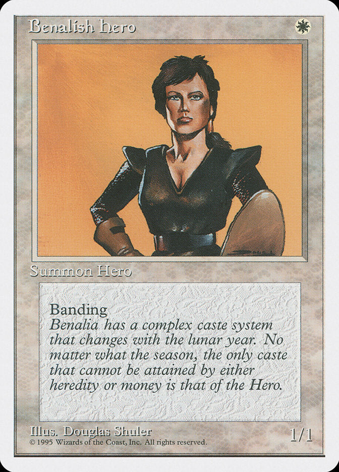 Benalish Hero [Fourth Edition] MTG Single Magic: The Gathering | Red Claw Gaming