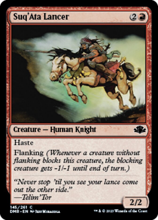 Suq'Ata Lancer [Dominaria Remastered] MTG Single Magic: The Gathering | Red Claw Gaming