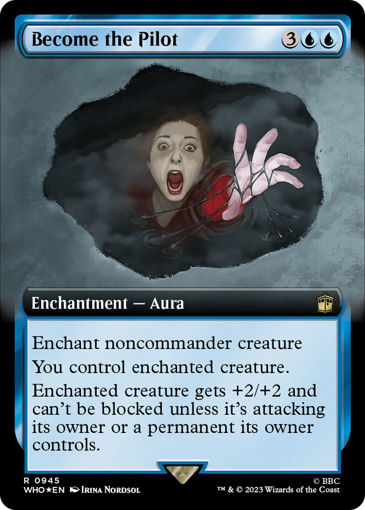 Become the Pilot (Extended Art) (Surge Foil) [Doctor Who] MTG Single Magic: The Gathering | Red Claw Gaming