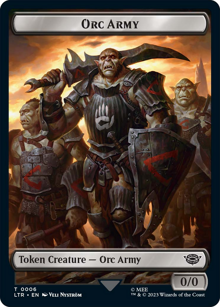 Food (11) // Orc Army (06) Double-Sided Token [The Lord of the Rings: Tales of Middle-Earth Tokens] MTG Single Magic: The Gathering | Red Claw Gaming