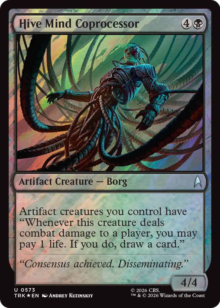 Hive Mind Coprocessor (Surge Foil) [Star Trek] MTG Single Magic: The Gathering | Red Claw Gaming