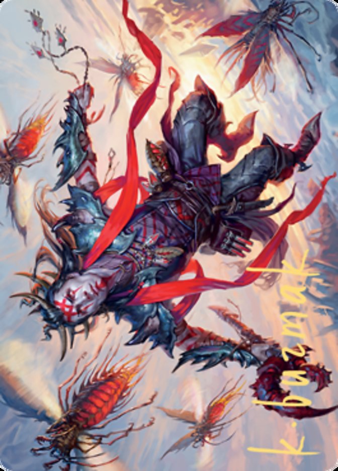 Scion of the Swarm Art Card (Gold-Stamped Signature) [Zendikar Rising Art Series] MTG Single Magic: The Gathering | Red Claw Gaming
