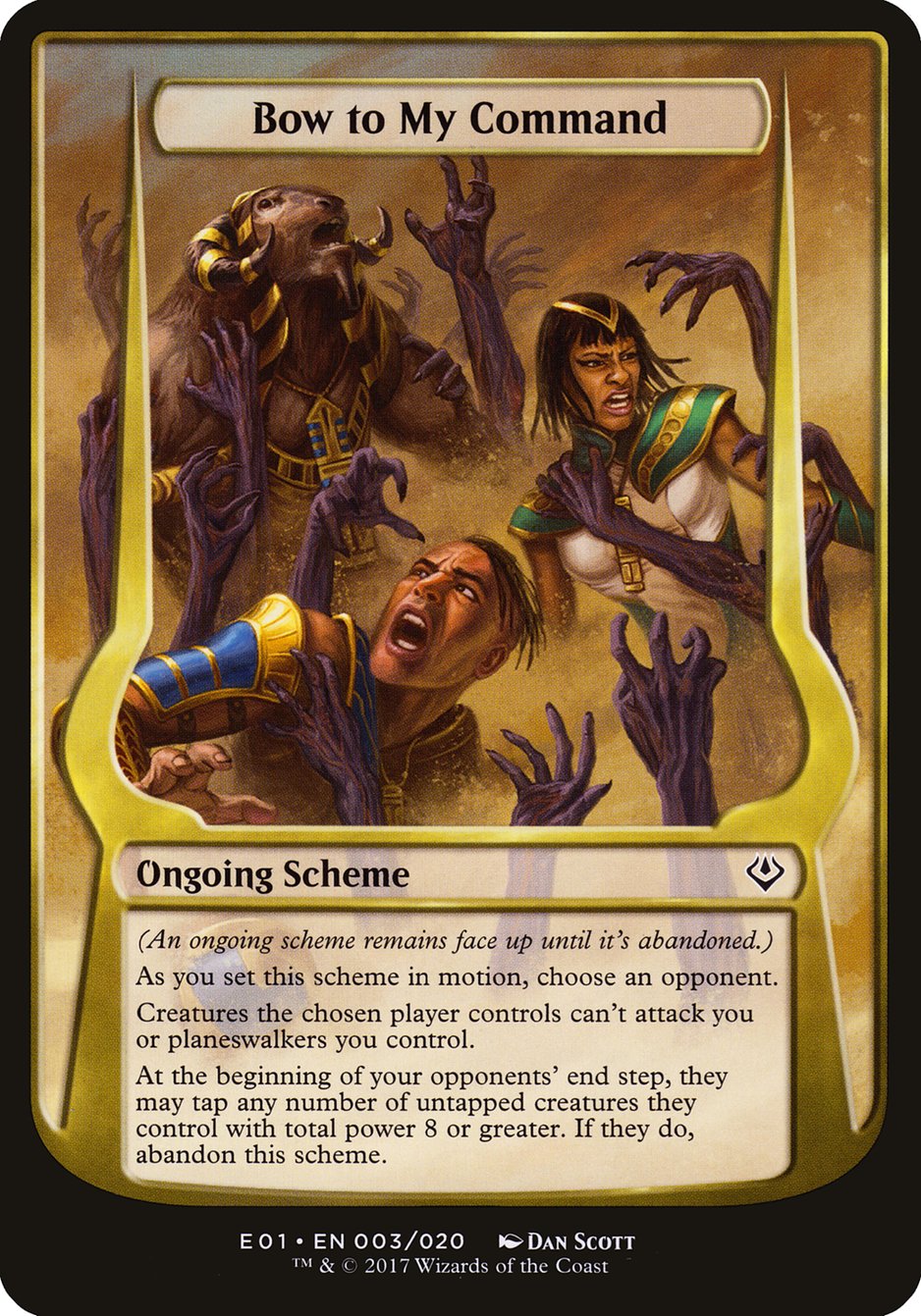 Bow to My Command (Schemes) [Archenemy: Nicol Bolas Schemes] MTG Single Magic: The Gathering | Red Claw Gaming