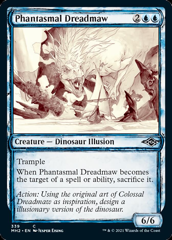 Phantasmal Dreadmaw (Sketch) [Modern Horizons 2] MTG Single Magic: The Gathering    | Red Claw Gaming