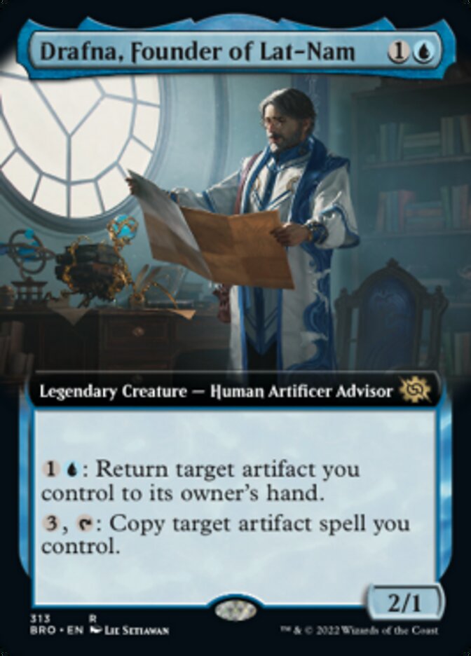 Drafna, Founder of Lat-Nam (Extended Art) [The Brothers' War] MTG Single Magic: The Gathering | Red Claw Gaming